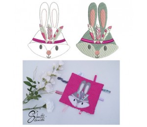 Stickserie - Federtiere Federhase Vollstick & Appli